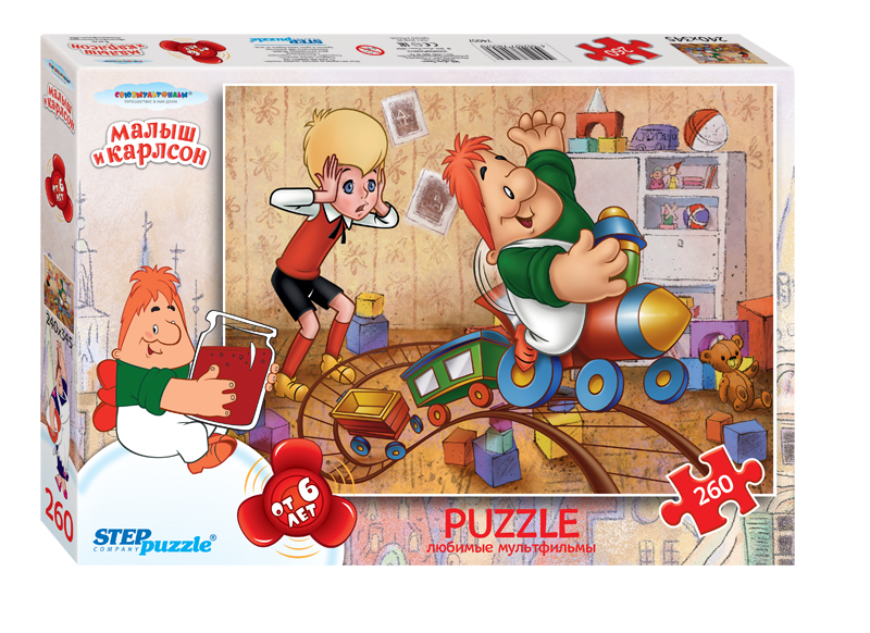 Пазл 260 эл.СОЮЗМУЛЬТФИЛЬМ "Малыш и Карлсон"
